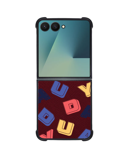 Android Flip / Fold Leather Grip - Cool Monogram