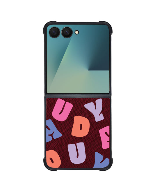 Android Flip / Fold Leather Grip - Chubby Monogram