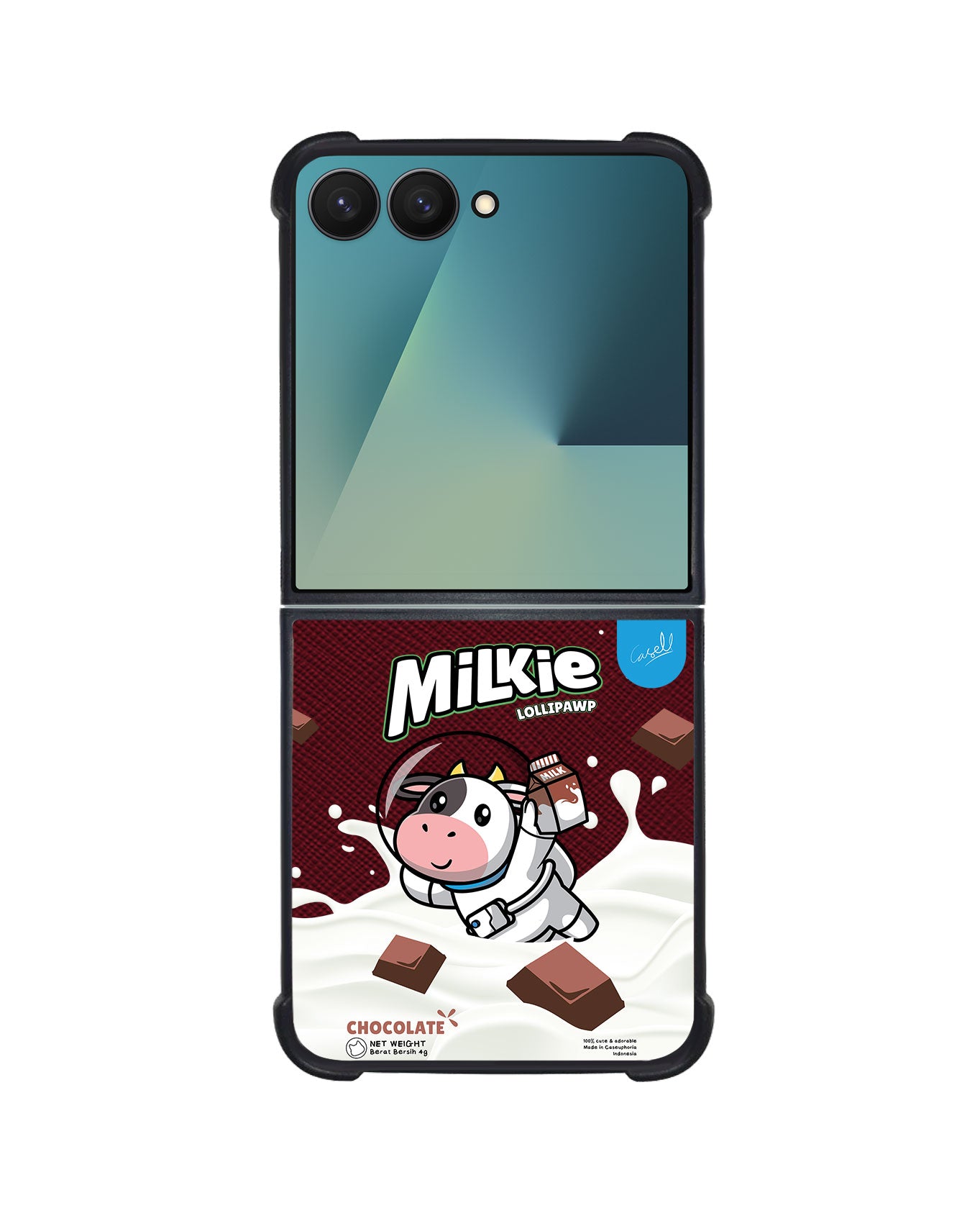 Android Flip / Fold Leather Grip - Milkie