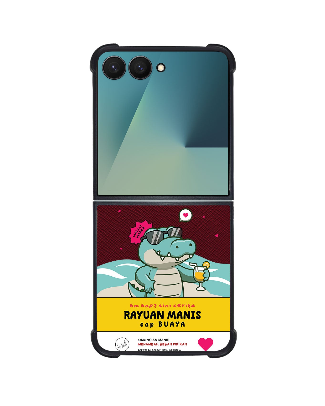 Android Flip / Fold Leather Grip - Cap Buaya