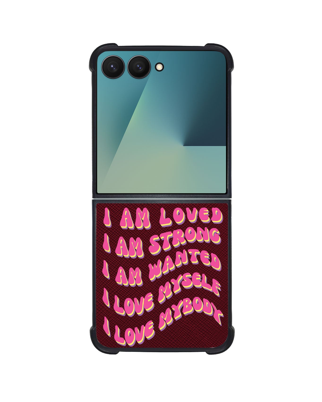 Android Flip / Fold Leather Grip - I am