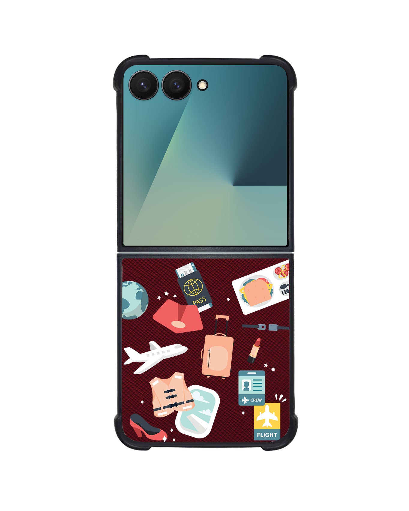 Android Flip / Fold Leather Grip - Stewardess or Flight Attendant