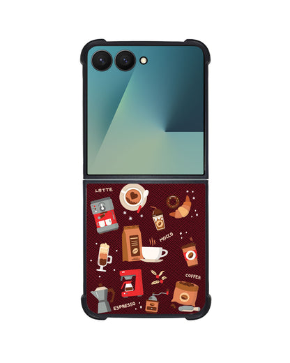 Android Flip / Fold Leather Grip - Barista