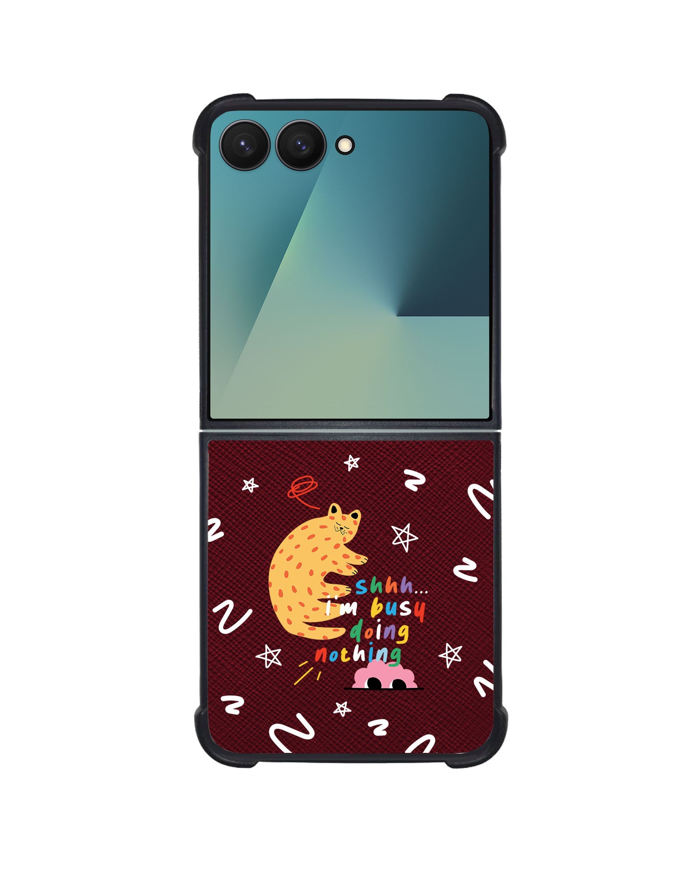 Android Flip / Fold Leather Grip - Busy Doing Nothing