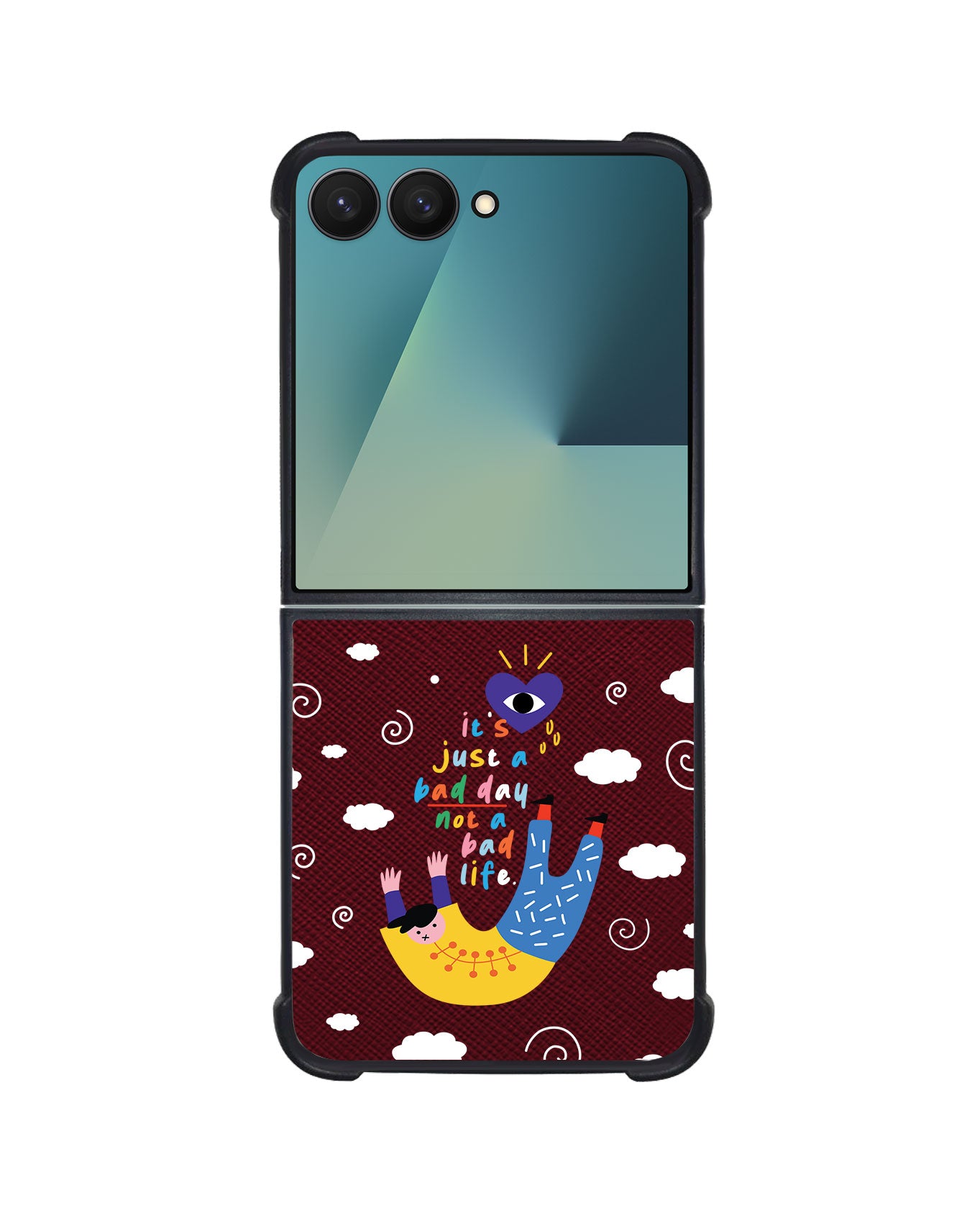 Android Flip / Fold Leather Grip - Bad Day