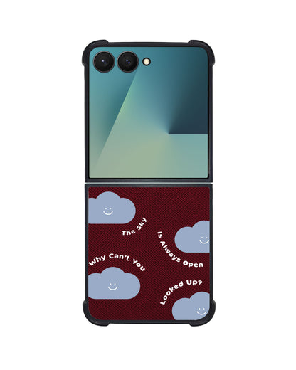 Android Flip / Fold Leather Grip - Dark Cloud