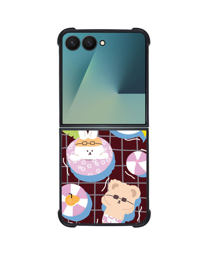 Android Flip / Fold Leather Grip - Pool Party 2.0