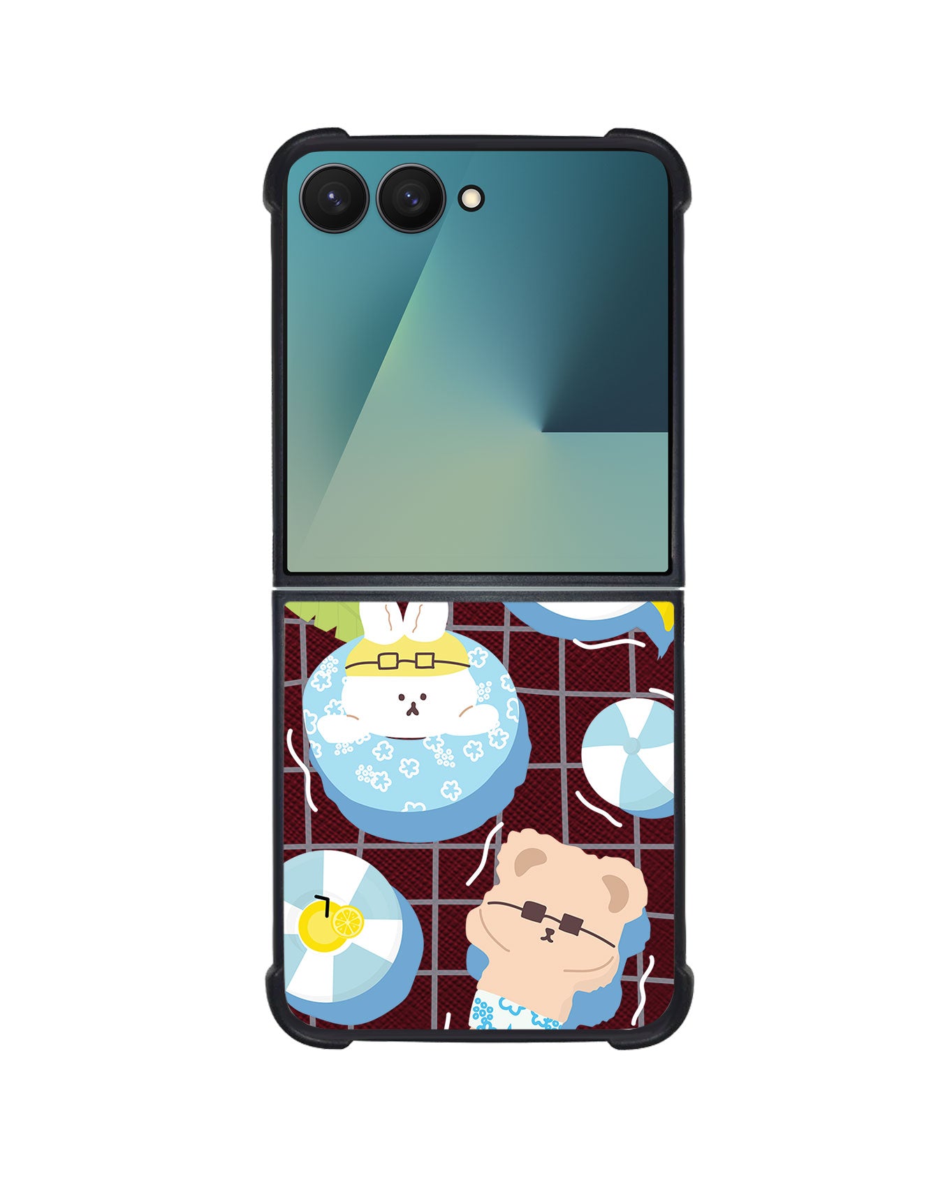 Android Flip / Fold Leather Grip - Pool Party 1.0