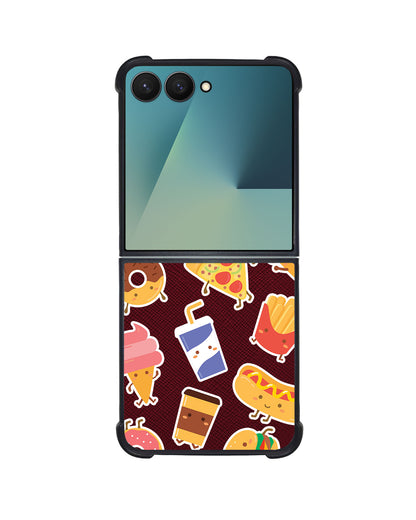 Android Flip / Fold Leather Grip - Fast Foodies
