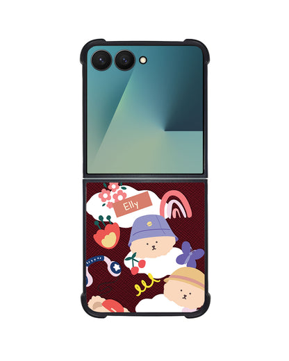 Android Flip / Fold Leather Grip - Bear in Style