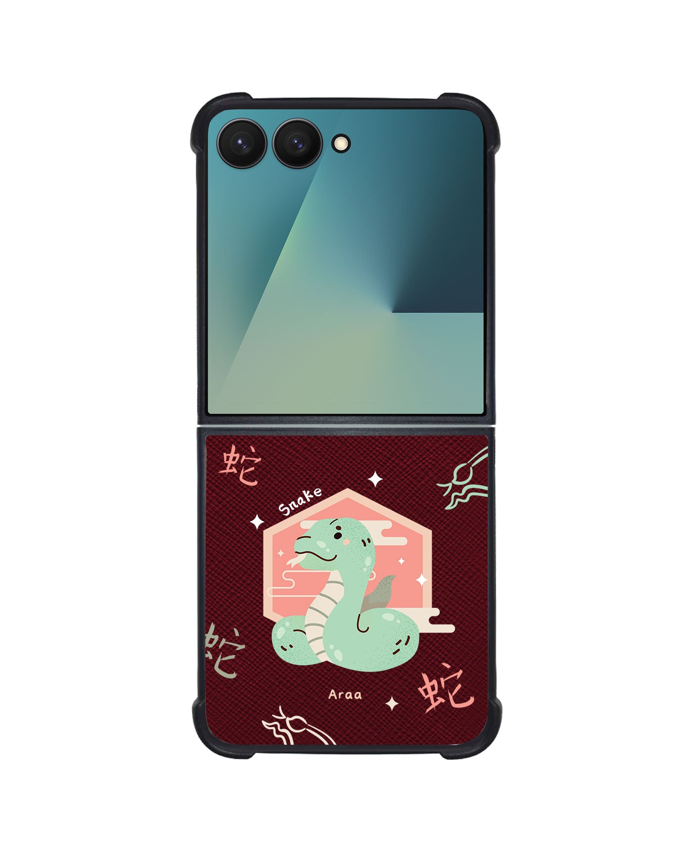 Android Flip / Fold Leather Grip - Snake (Chinese Zodiac / Shio)