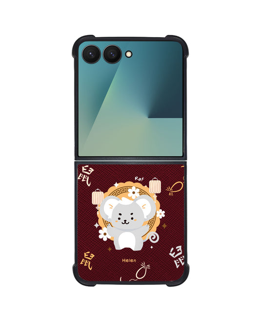 Android Flip / Fold Leather Grip - Rat (Chinese Zodiac / Shio)