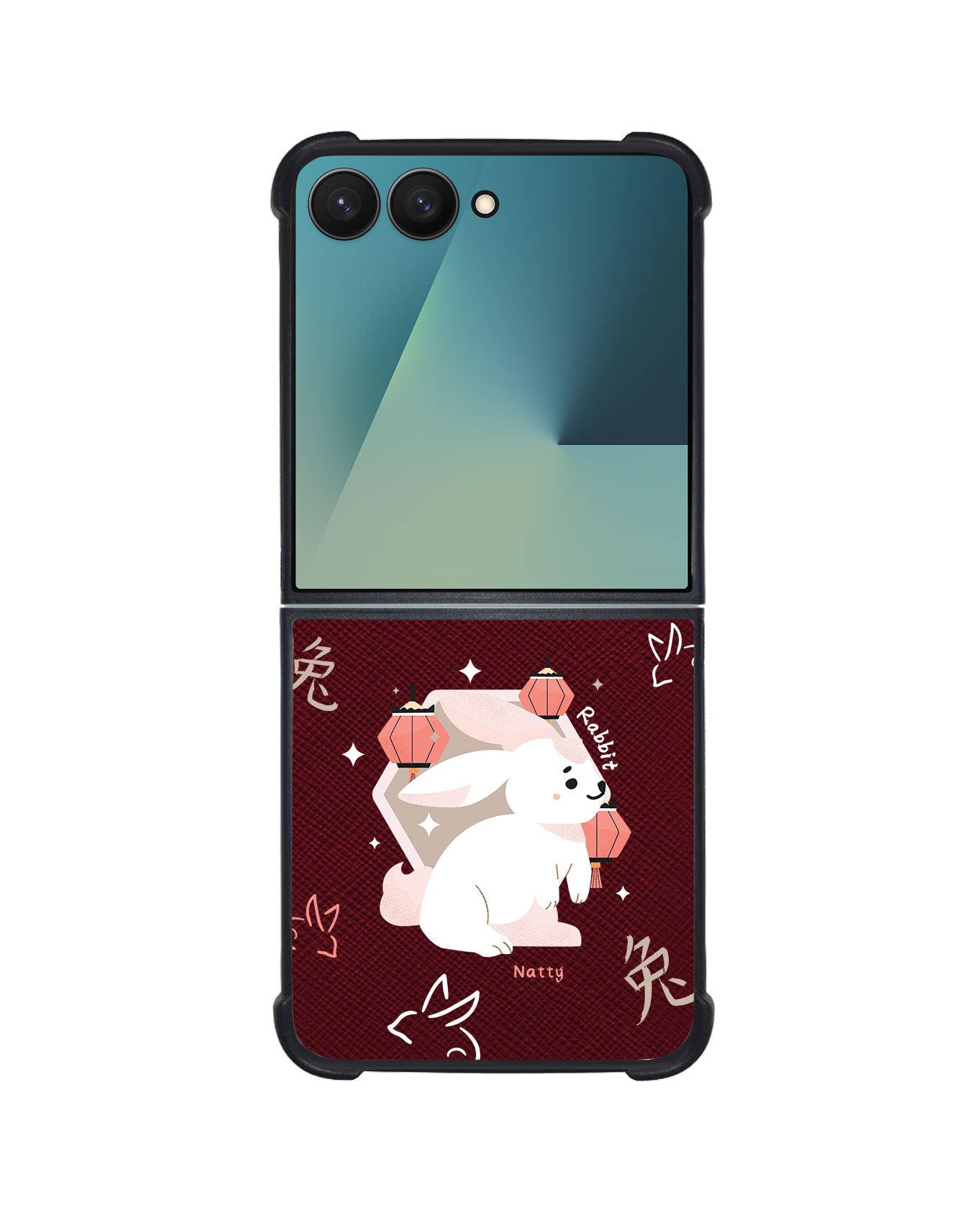 Android Flip / Fold Leather Grip - Rabbit (Chinese Zodiac / Shio)