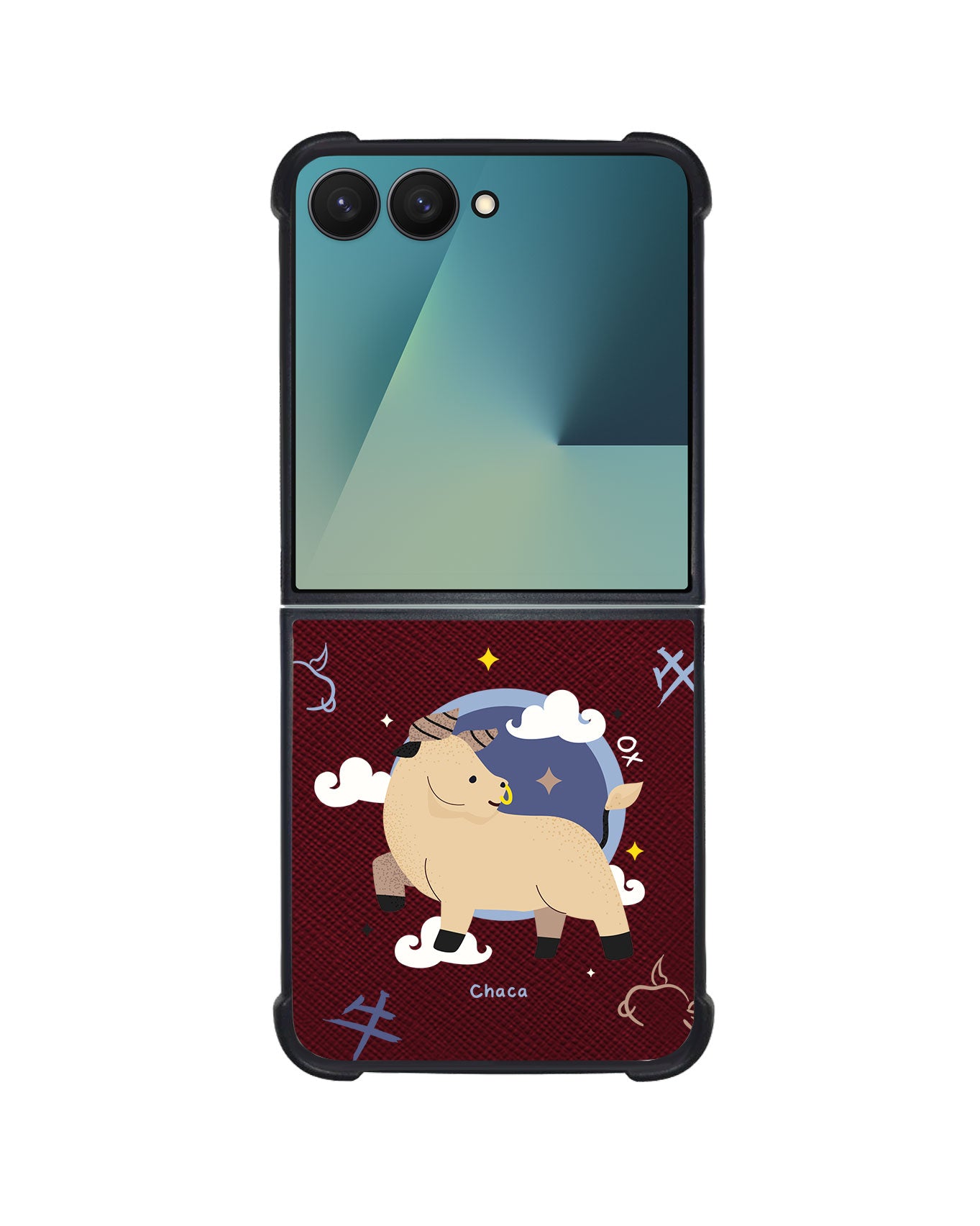 Android Flip / Fold Leather Grip - Ox (Chinese Zodiac / Shio)