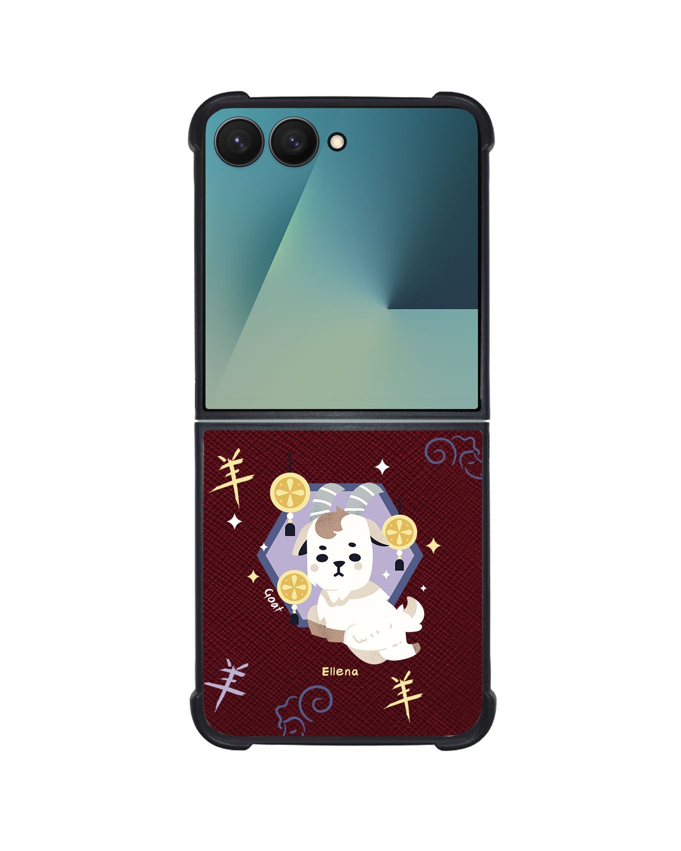Android Flip / Fold Leather Grip - Goat (Chinese Zodiac / Shio)
