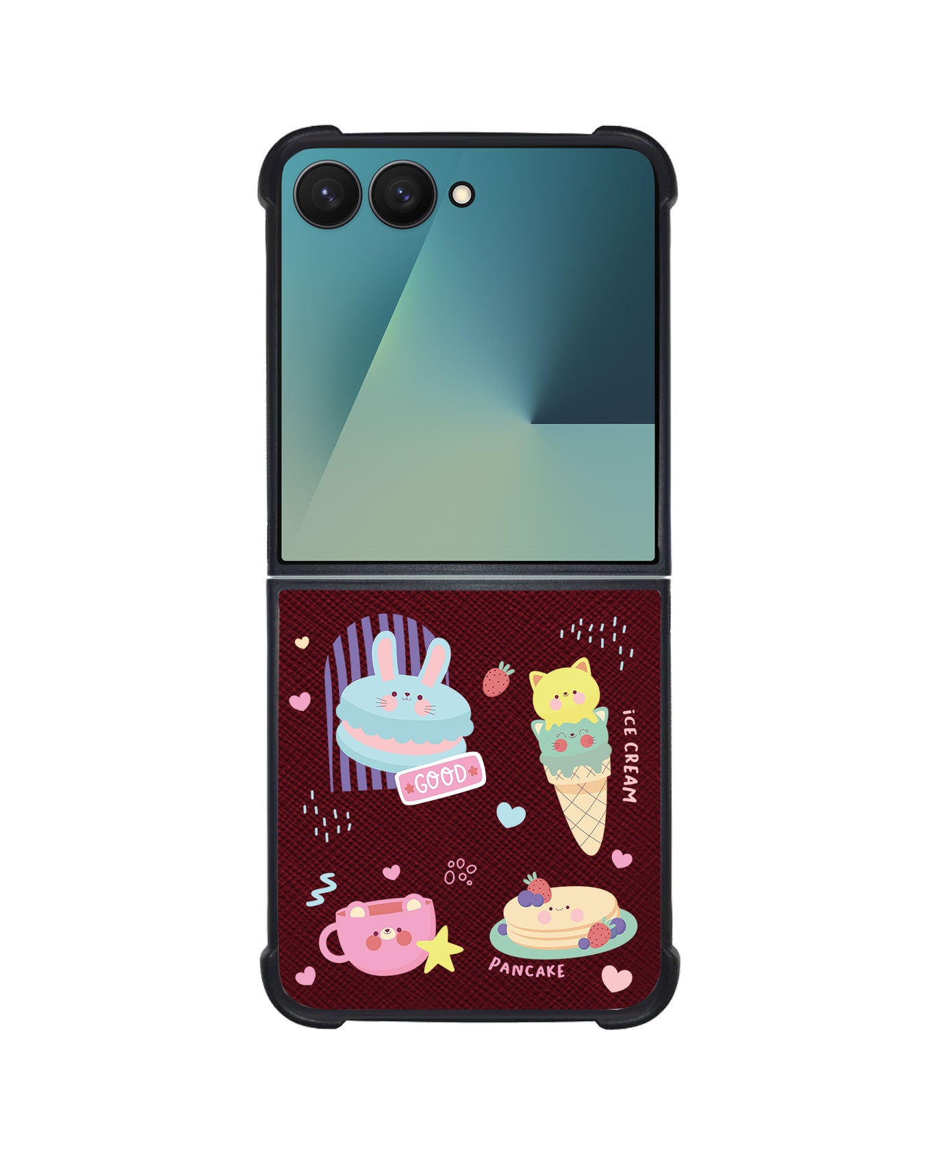 Android Flip / Fold Leather Grip - Sweet Cafe