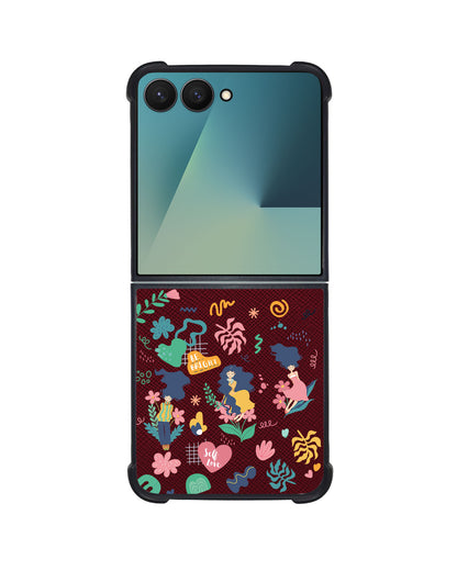 Android Flip / Fold Leather Grip - Self Love Sticker Pack 2.0