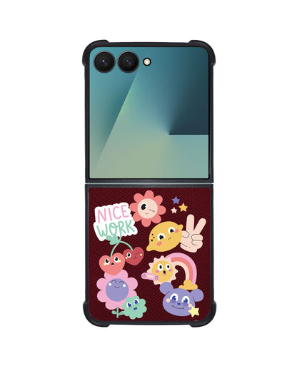 Android Flip / Fold Leather Grip - Garden Party