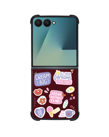 Android Flip / Fold Leather Grip - Dream Sticker Pack