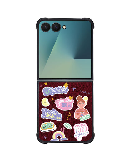 Android Flip / Fold Leather Grip - Be Yourself