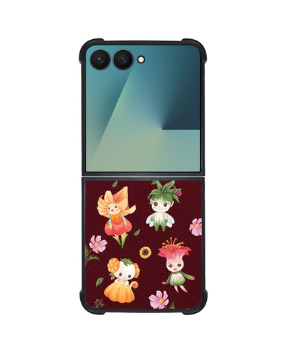Android Flip / Fold Leather Grip - Magical Garden