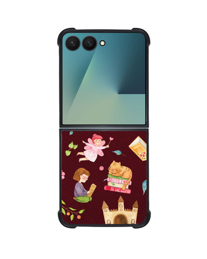 Android Flip / Fold Leather Grip - Fairy Cat