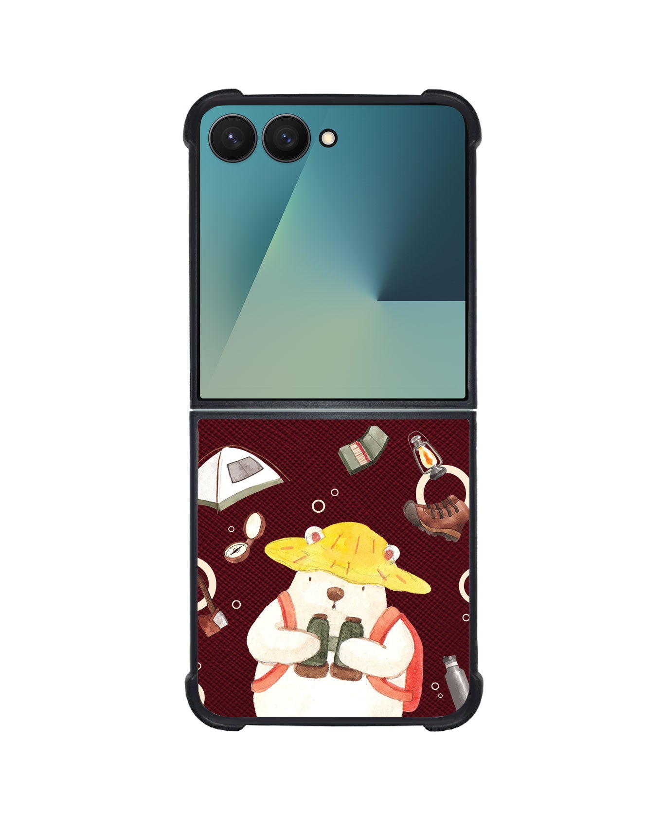 Android Flip / Fold Leather Grip - Advanture of Bear