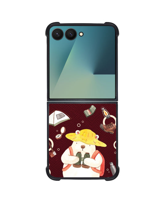 Android Flip / Fold Leather Grip - Advanture of Bear