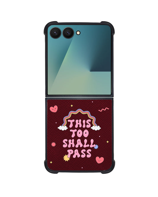 Android Flip / Fold Leather Grip - This Too Shall Pass