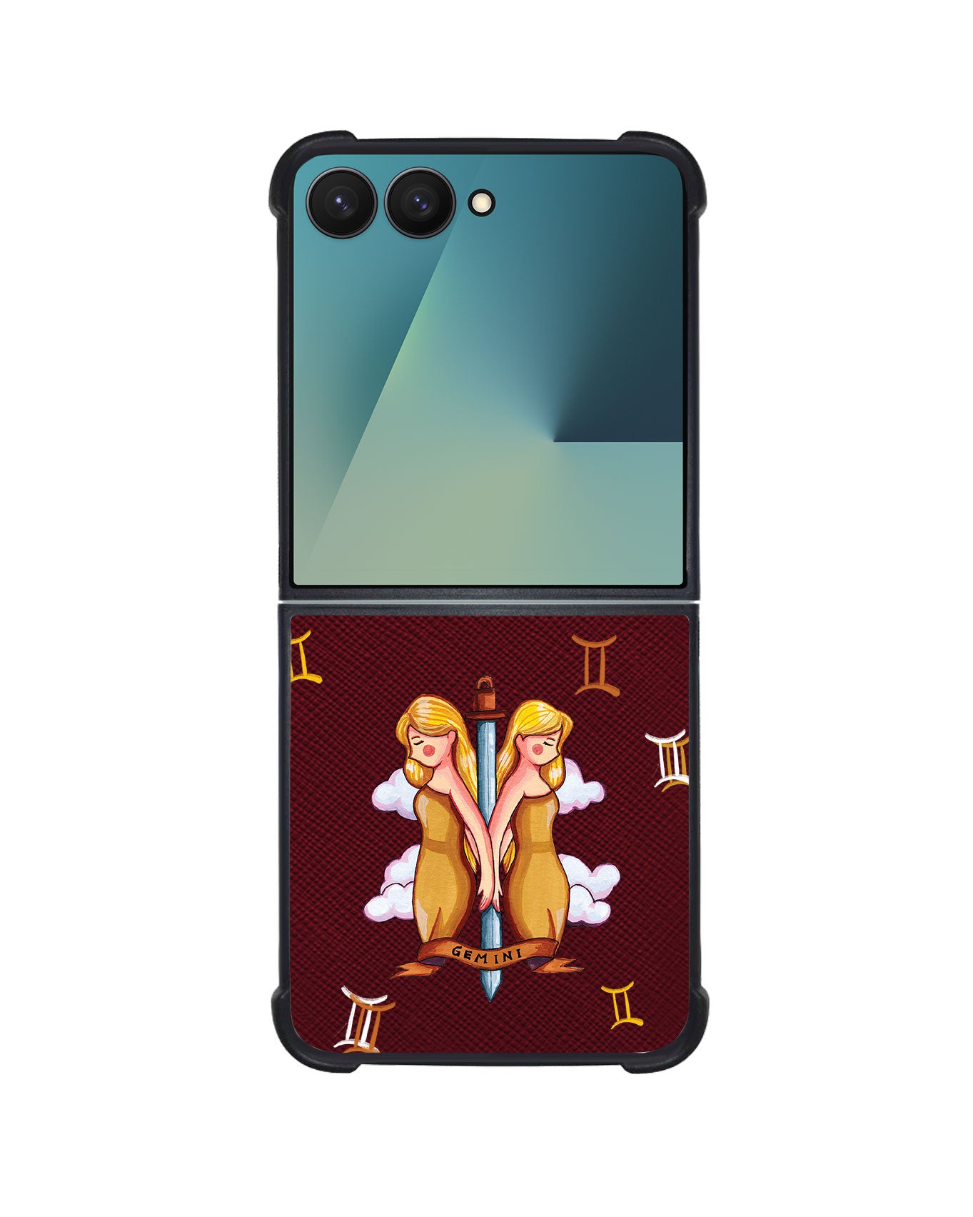 Android Flip / Fold Leather Grip - Gemini