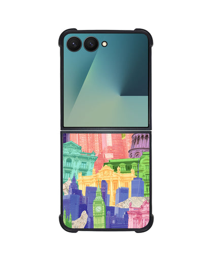Android Flip / Fold Avant-Gloss Grip - Colourful City