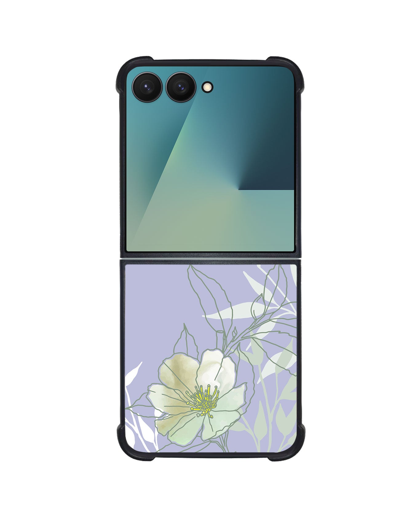 Android Flip / Fold Avant-Gloss Grip - Greenmint Lily