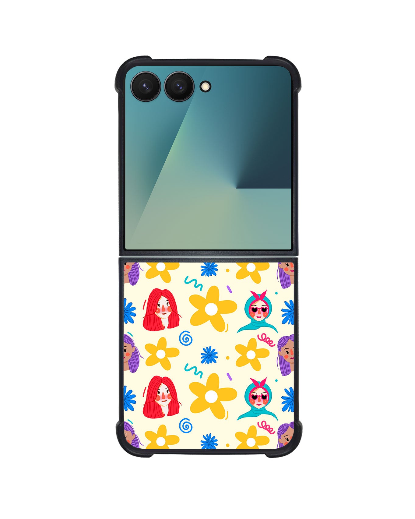 Android Flip / Fold Avant-Gloss Grip - Daisy Faces