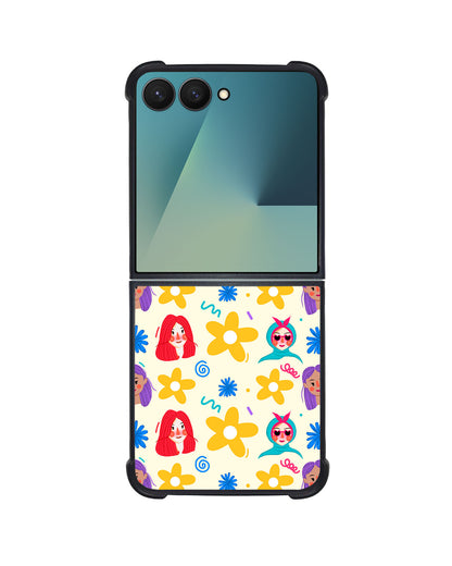 Android Flip / Fold Avant-Gloss Grip - Daisy Faces