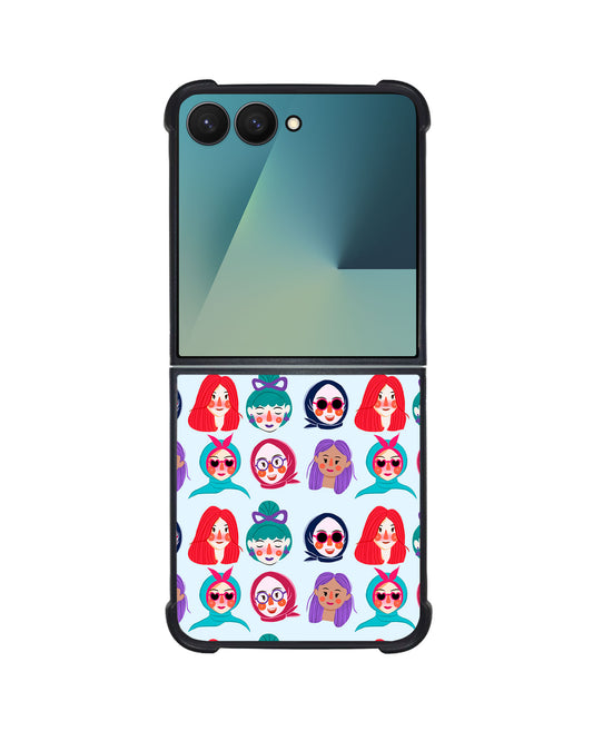 Android Flip / Fold Avant-Gloss Grip - Cute Sweety Faces