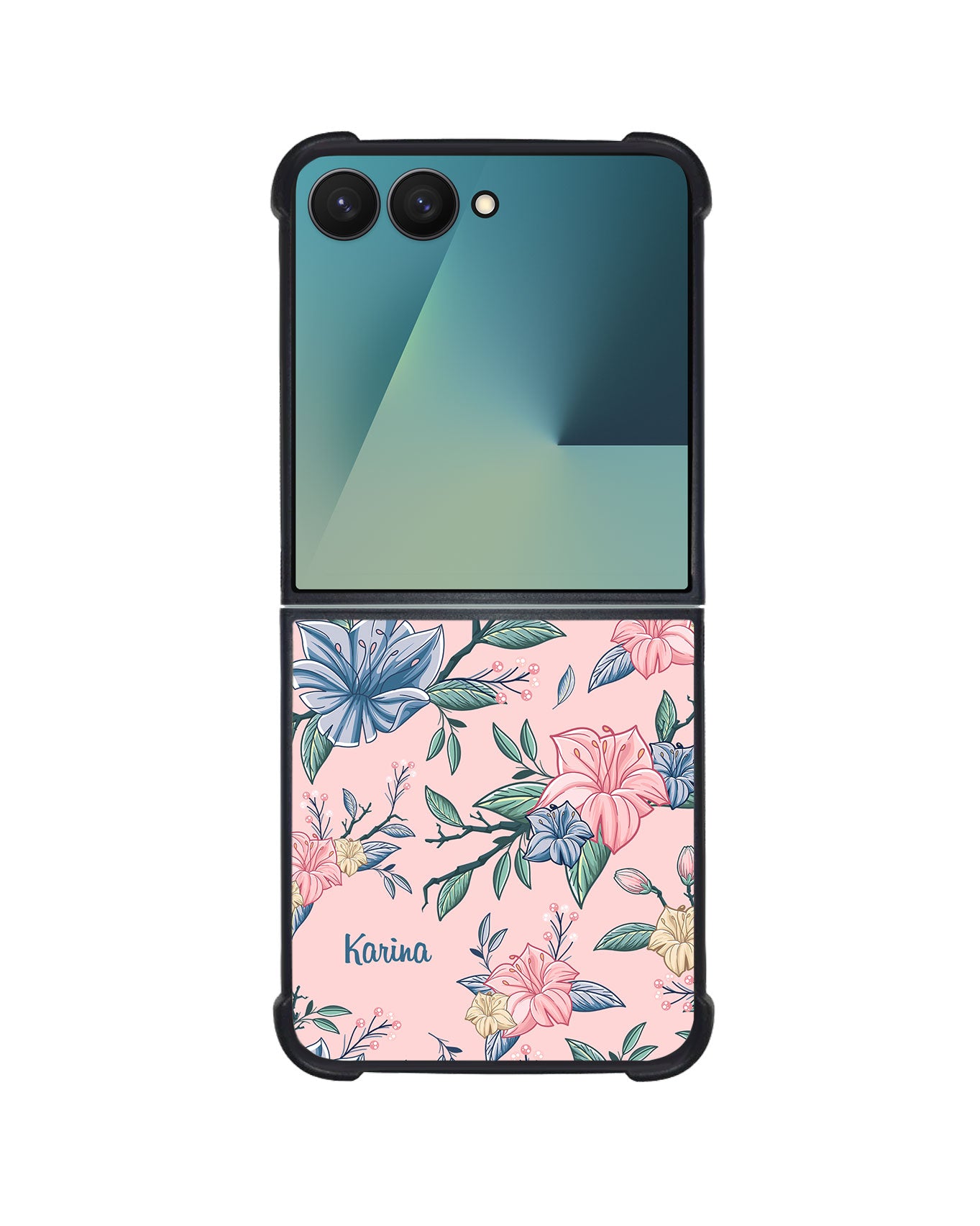 Android Flip / Fold Avant-Gloss Grip - Pink & Blue Floral