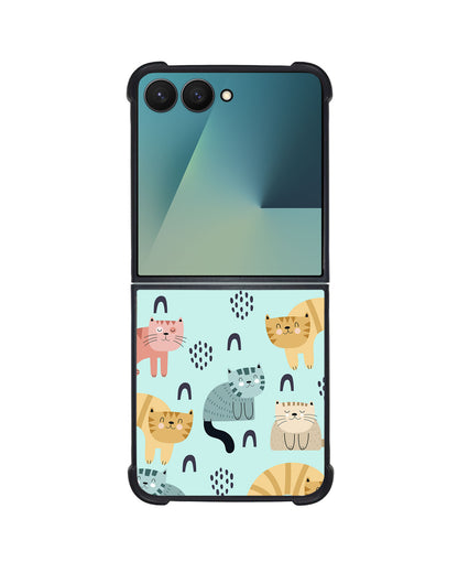 Android Flip / Fold Avant-Gloss Grip - Rainbow Meow 1.0