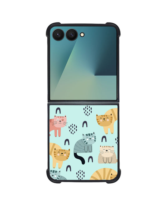 Android Flip / Fold Avant-Gloss Grip - Rainbow Meow 1.0