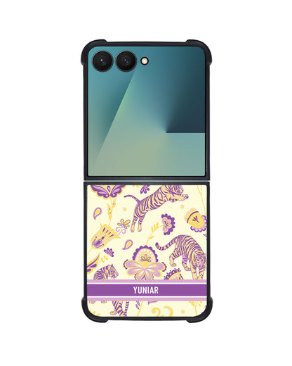 Android Flip / Fold Avant-Gloss Grip - Tiger & Floral 4.0