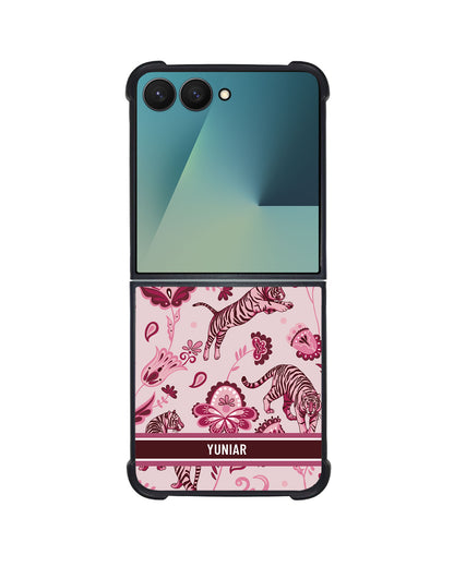 Android Flip / Fold Avant-Gloss Grip - Tiger & Floral 2.0
