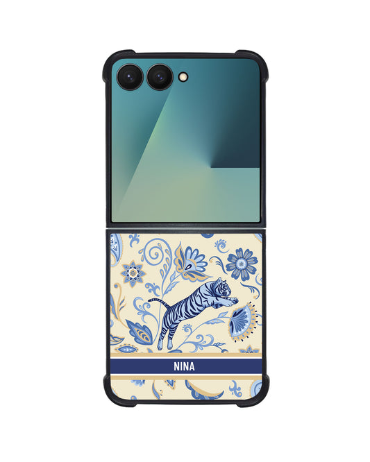 Android Flip / Fold Avant-Gloss Grip - Tiger & Floral 1.0