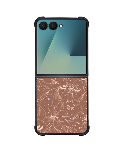 Android Flip / Fold Avant-Gloss Grip - Sketchy Flower & Butterfly 1.0