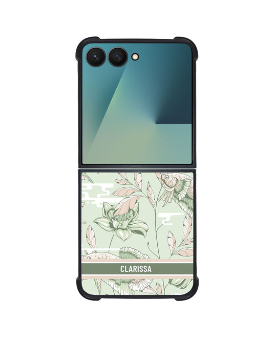 Android Flip / Fold Avant-Gloss Grip - Fish & Floral 6.0