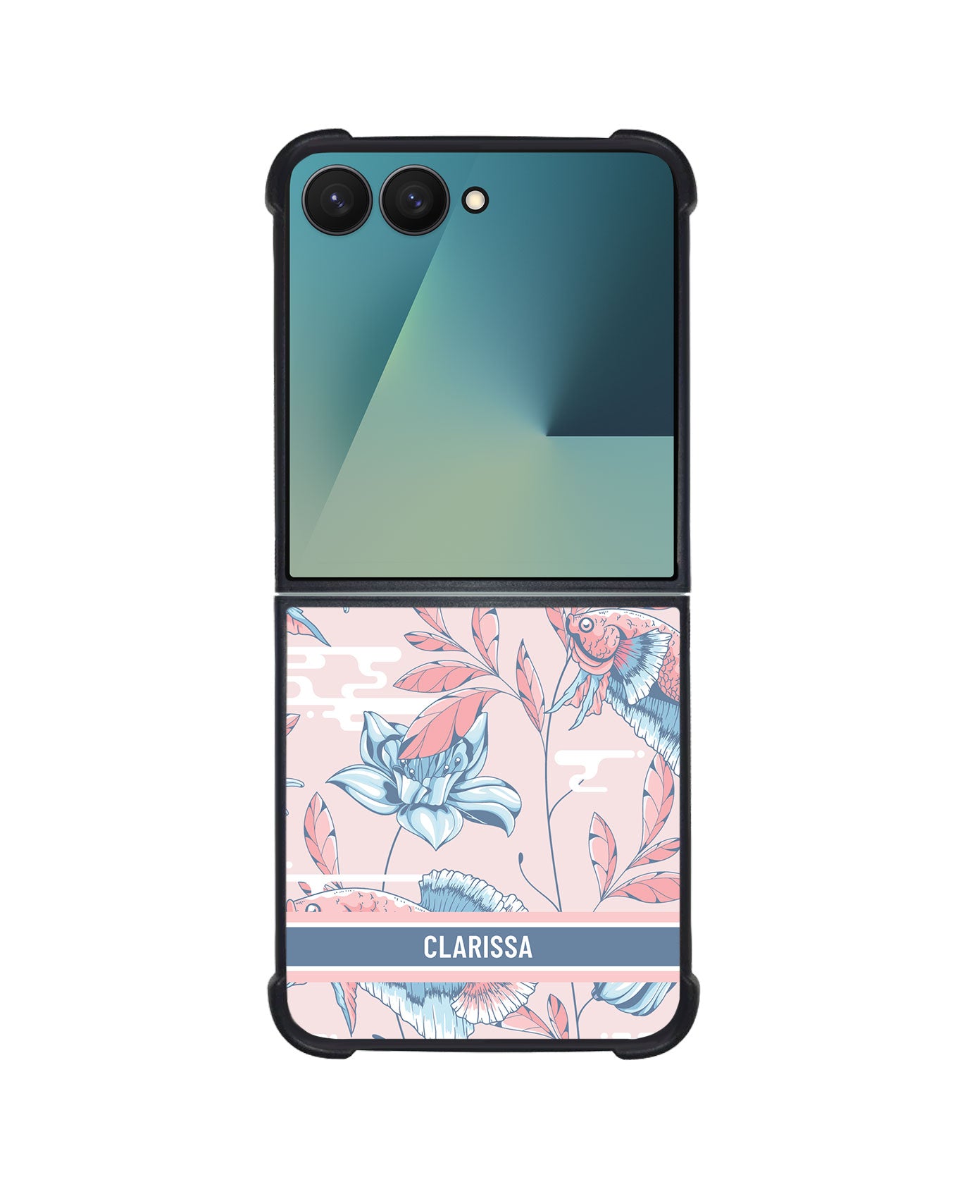 Android Flip / Fold Avant-Gloss Grip - Fish & Floral 3.0