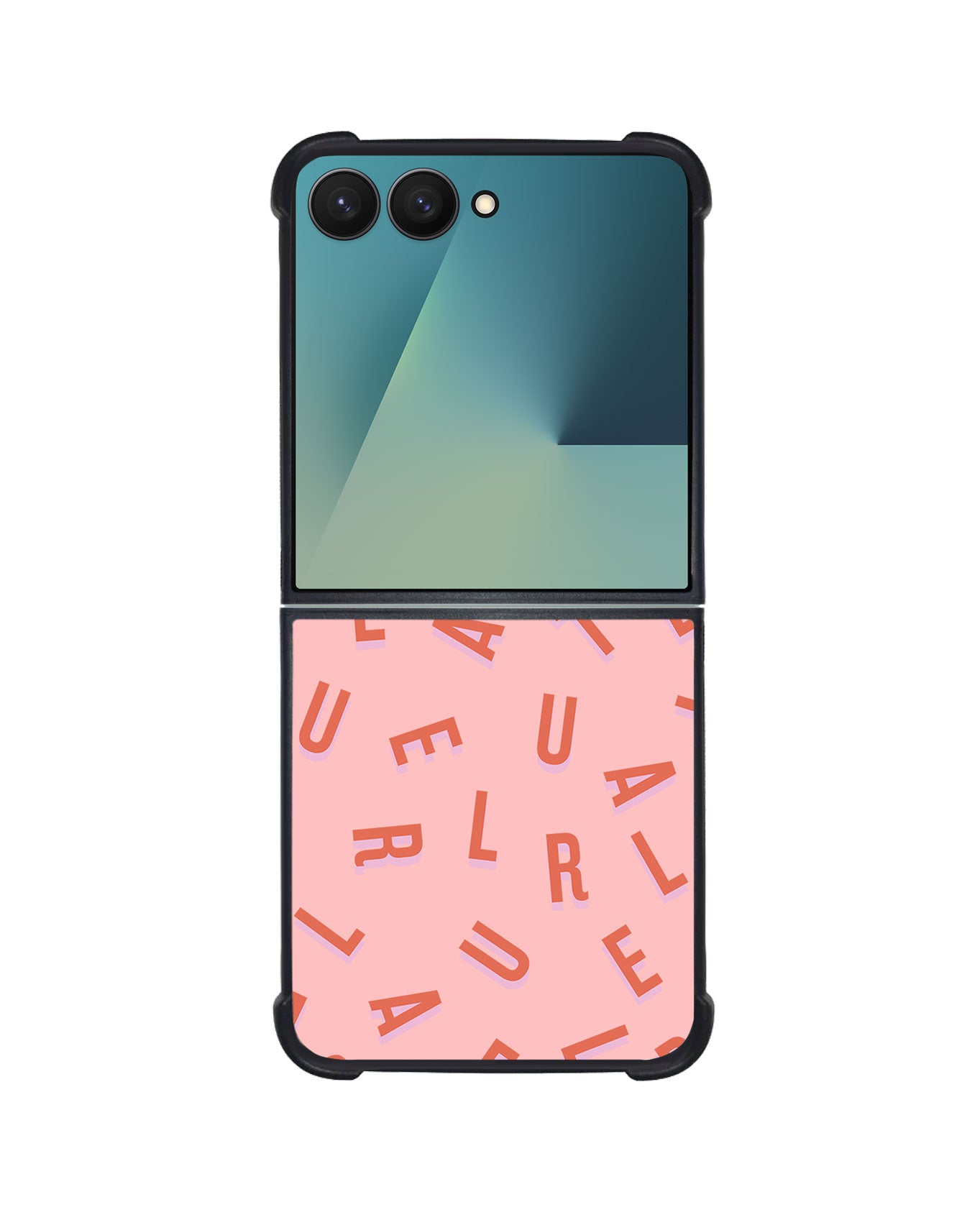Android Flip / Fold Avant-Gloss Grip - CUSTOM MONOGRAM 1.0 Coral