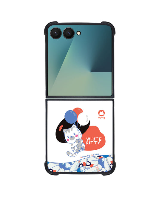 Android Flip / Fold Avant-Gloss Grip - White Kitty