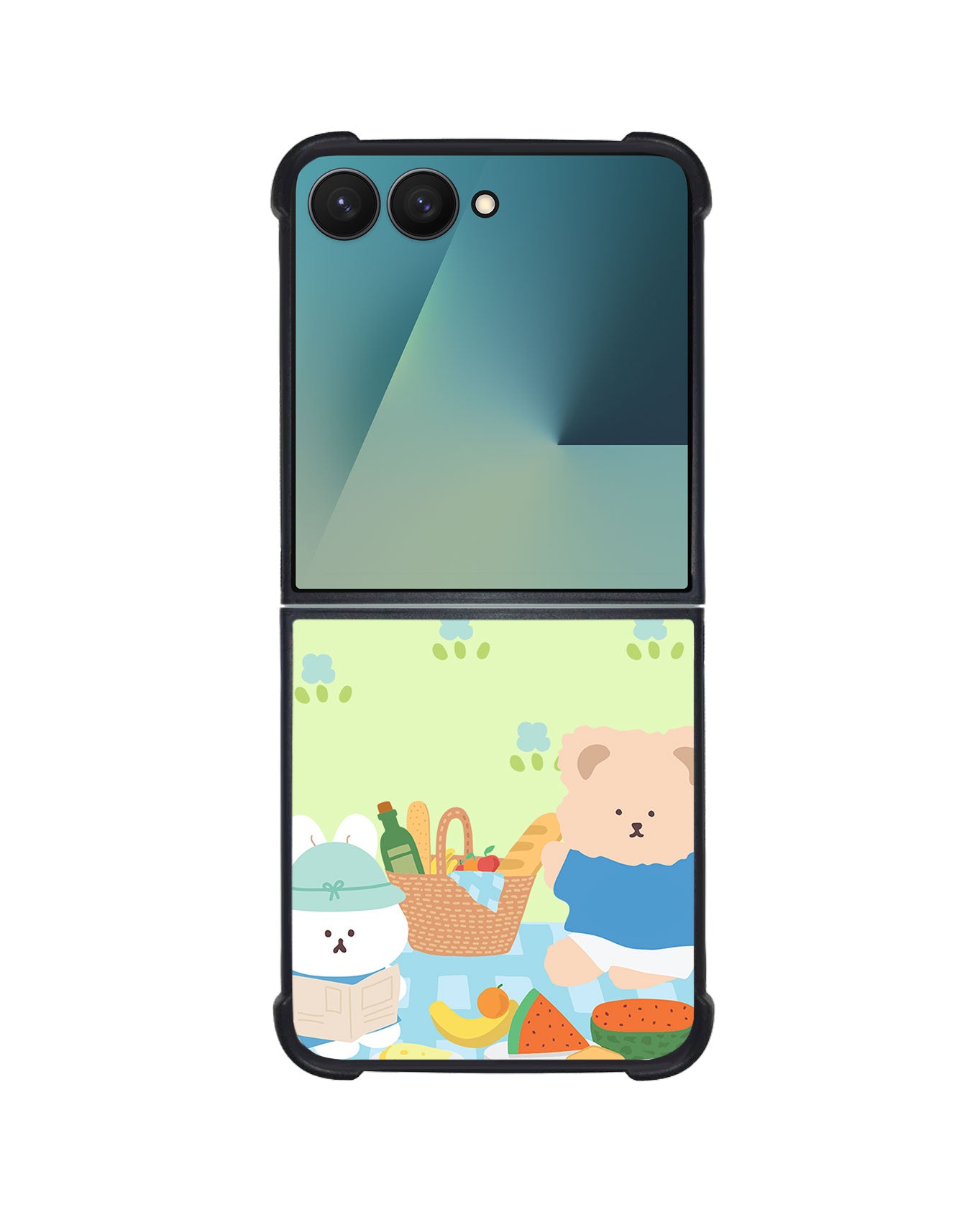 Android Flip / Fold Avant-Gloss Grip - Picnic Bear Blue
