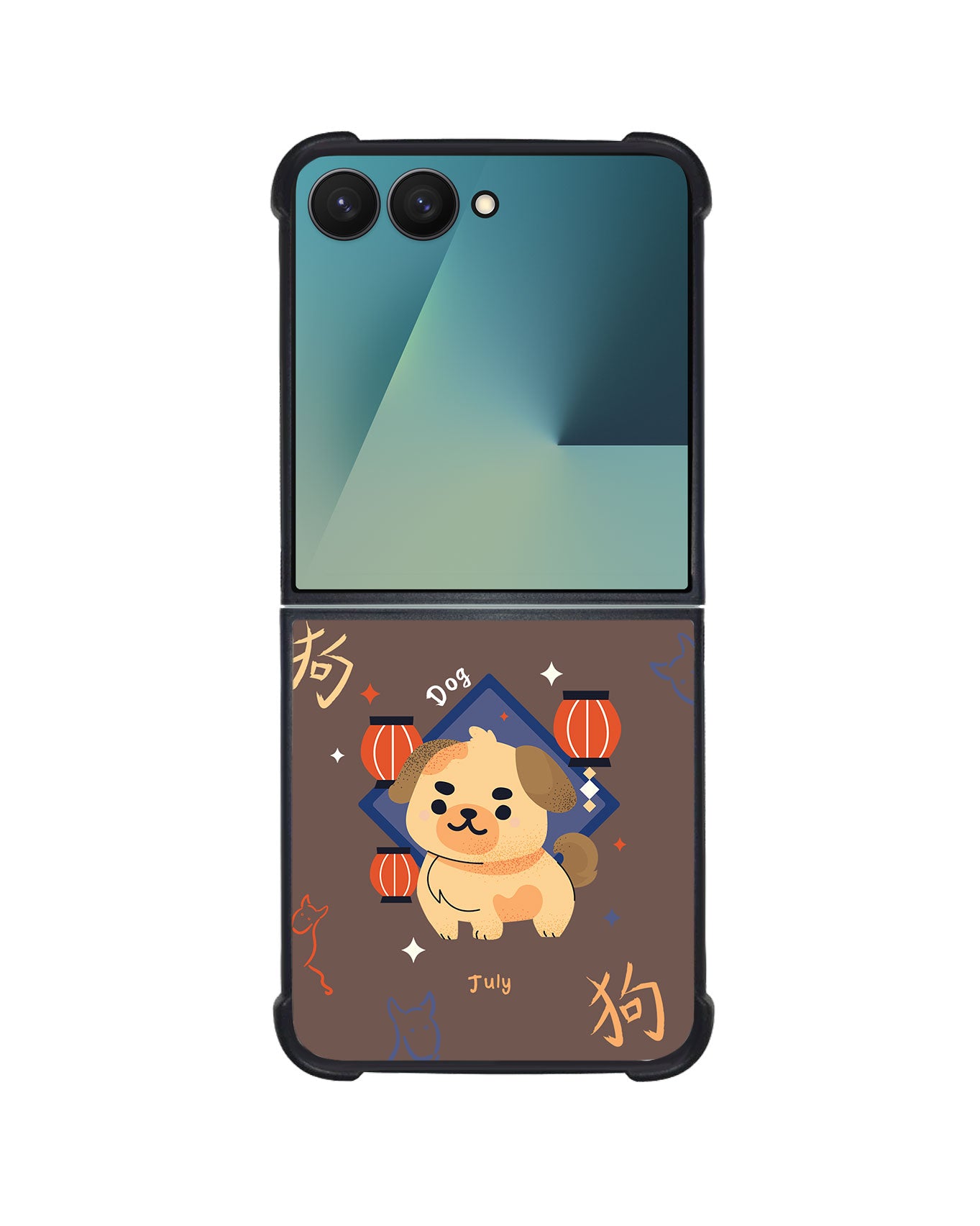 Android Flip / Fold Avant-Gloss Grip - Dog (Chinese Zodiac / Shio)