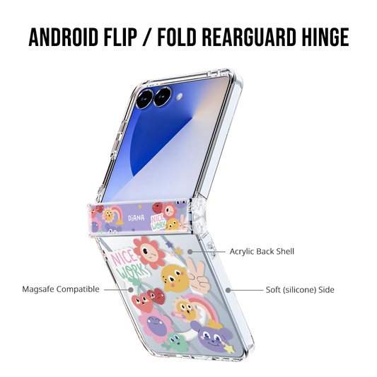 Android Flip / Fold Rearguard Hinge - Self Love Club