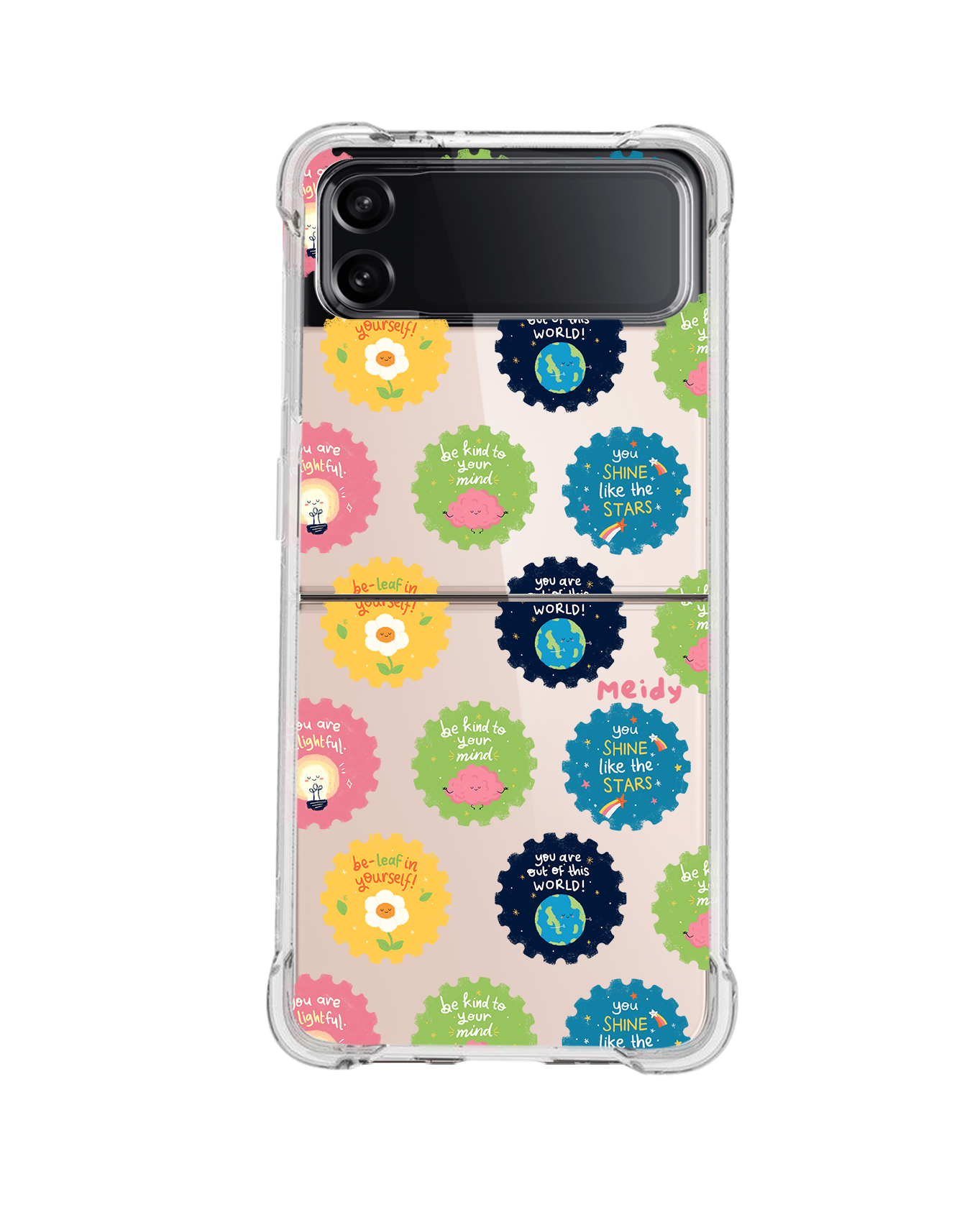 Android Flip / Fold Case - Self Reminder Stamps